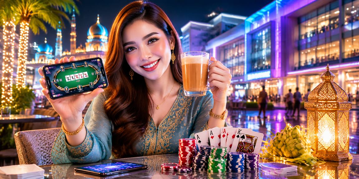 Permainan poker suasana Hari Raya di Johor Bahru
